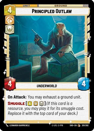 Principled Outlaw (201/262)[Shadows of the Galaxy] Star Wars: Unlimited Single Disney