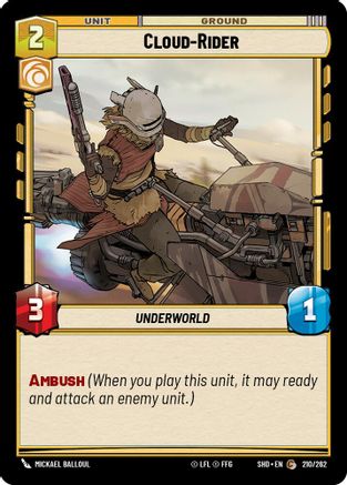 Cloud-Rider (210/262)[Shadows of the Galaxy] Star Wars: Unlimited Single Disney