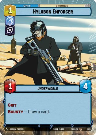 Hylobon Enforcer (Hyperspace) (305)[Shadows of the Galaxy] Foil Star Wars: Unlimited Single Disney