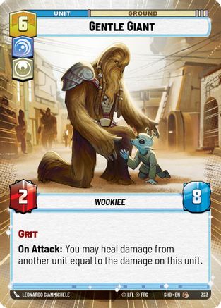Gentle Giant (Hyperspace) (323)[Shadows of the Galaxy] Foil Star Wars: Unlimited Single Disney