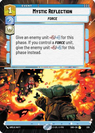 Mystic Reflection (Hyperspace) (326)[Shadows of the Galaxy] Foil Star Wars: Unlimited Single Disney
