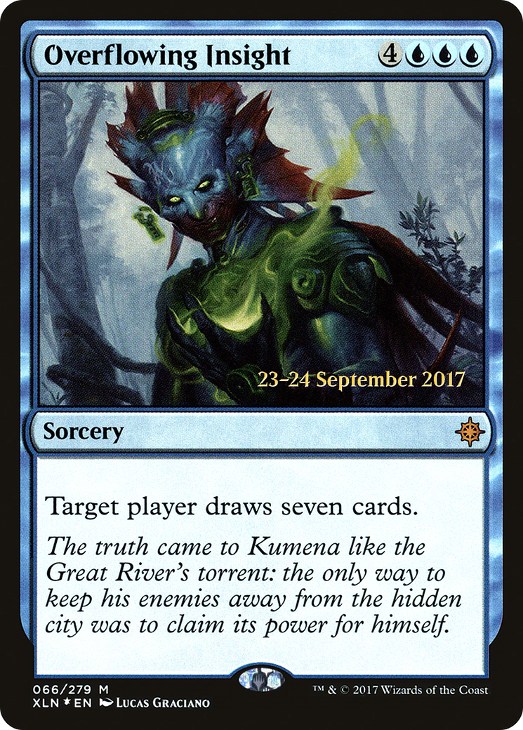 Overflowing Insight (PRE-066) [Ixalan Promos] Foil MTG Single Wizards of the Coast