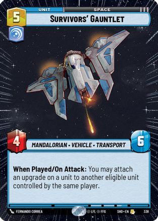 Survivors' Gauntlet (Hyperspace) (338)[Shadows of the Galaxy] Star Wars: Unlimited Single Disney