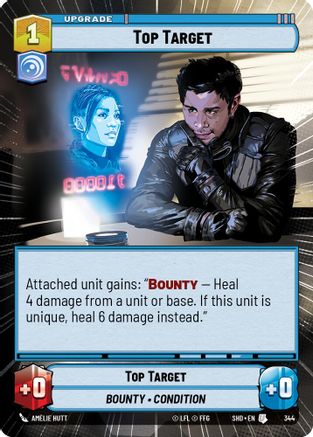 Top Target (Hyperspace) (344)[Shadows of the Galaxy] Foil Star Wars: Unlimited Single Disney