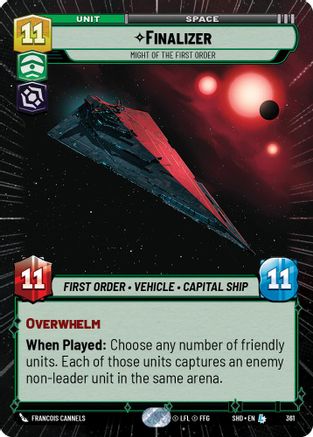 Finalizer - Might of the First Order (Hyperspace) (361)[Shadows of the Galaxy] Star Wars: Unlimited Single Disney