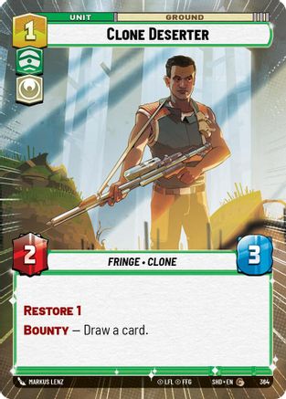 Clone Deserter (Hyperspace) (364)[Shadows of the Galaxy] Star Wars: Unlimited Single Disney