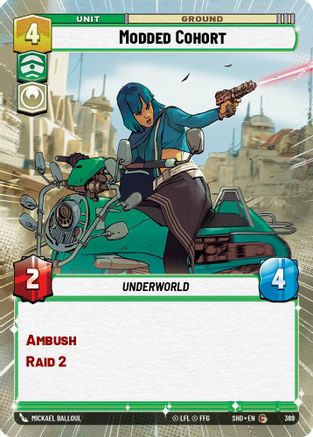Modded Cohort (Hyperspace) (369)[Shadows of the Galaxy] Foil Star Wars: Unlimited Single Disney