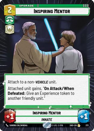 Inspiring Mentor (Hyperspace) (373)[Shadows of the Galaxy] Foil Star Wars: Unlimited Single Disney