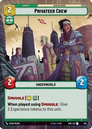 Privateer Crew (Hyperspace) (382)[Shadows of the Galaxy] Star Wars: Unlimited Single Disney