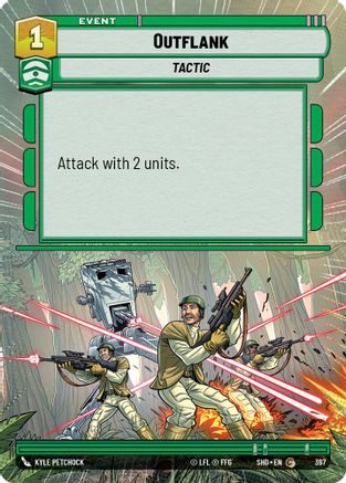 Outflank (Hyperspace) (397)[Shadows of the Galaxy] Foil Star Wars: Unlimited Single Disney