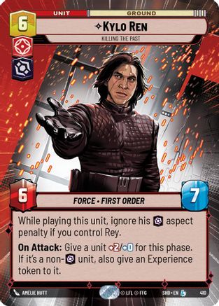 Kylo Ren - Killing the Past (Hyperspace) (410)[Shadows of the Galaxy] Star Wars: Unlimited Single Disney