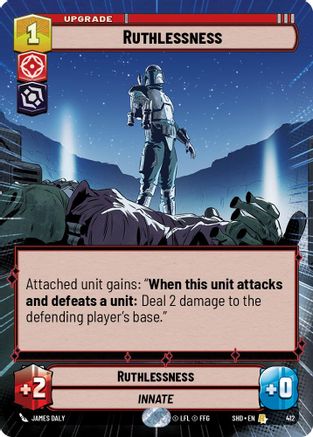 Ruthlessness (Hyperspace) (412)[Shadows of the Galaxy] Foil Star Wars: Unlimited Single Disney