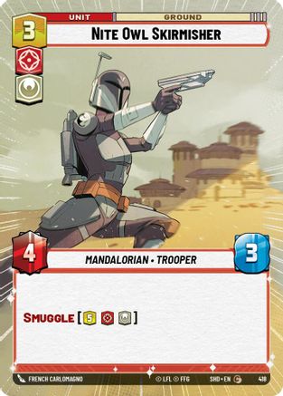 Nite Owl Skirmisher (Hyperspace) (418)[Shadows of the Galaxy] Star Wars: Unlimited Single Disney
