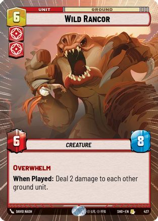 Wild Rancor (Hyperspace) (427)[Shadows of the Galaxy] Star Wars: Unlimited Single Disney