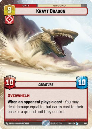 Krayt Dragon (Hyperspace) (441)[Shadows of the Galaxy] Star Wars: Unlimited Single Disney