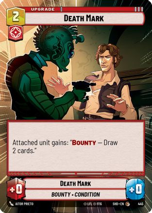 Death Mark (Hyperspace) (445)[Shadows of the Galaxy] Foil Star Wars: Unlimited Single Disney