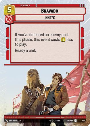 Bravado (Hyperspace) (451)[Shadows of the Galaxy] Foil Star Wars: Unlimited Single Disney