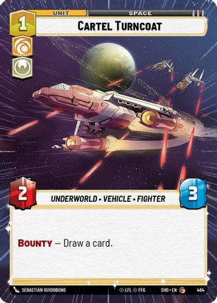 Cartel Turncoat (Hyperspace) (464)[Shadows of the Galaxy] Star Wars: Unlimited Single Disney