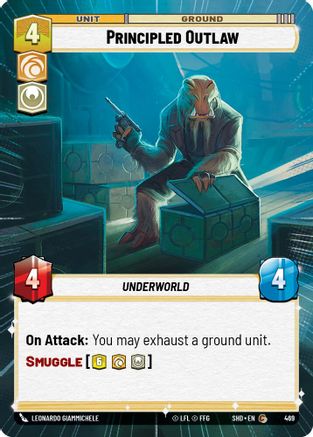 Principled Outlaw (Hyperspace) (469)[Shadows of the Galaxy] Star Wars: Unlimited Single Disney