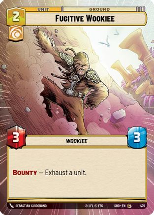 Fugitive Wookiee (Hyperspace) (479)[Shadows of the Galaxy] Foil Star Wars: Unlimited Single Disney
