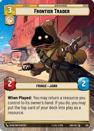 Frontier Trader (Hyperspace) (482)[Shadows of the Galaxy] Foil Star Wars: Unlimited Single Disney