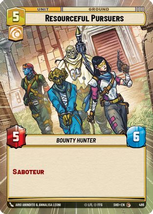 Resourceful Pursuers (Hyperspace) (486)[Shadows of the Galaxy] Foil Star Wars: Unlimited Single Disney