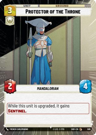 Protector of the Throne (Hyperspace) (509)[Shadows of the Galaxy] Foil Star Wars: Unlimited Single Disney