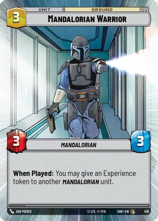 Mandalorian Warrior (Hyperspace) (519)[Shadows of the Galaxy] Foil Star Wars: Unlimited Single Disney