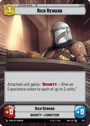 Rich Reward (Hyperspace) (522)[Shadows of the Galaxy] Foil Star Wars: Unlimited Single Disney