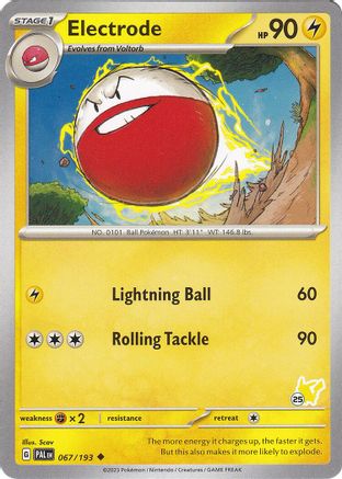 Electrode - Pikachu 25 () [Misc: Battle Academy 2024] Pokemon Single Pokémon