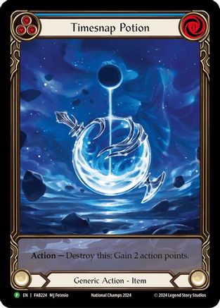 Timesnap Potion [FAB224] (Promo)  Cold Foil Flesh And Blood Single Flesh And Blood   