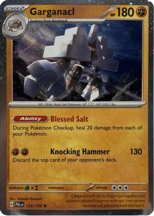Garganacl (Cosmos Holo) (123) Holofoil [Misc: Blister Exclusives] Pokemon Single Pokémon