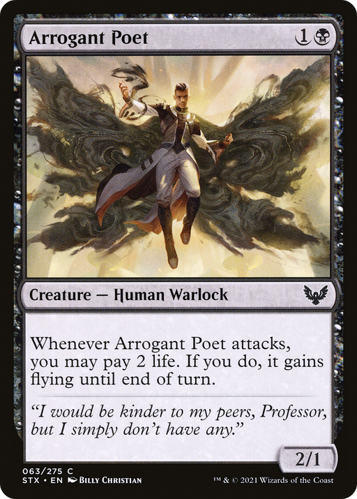 Arrogant Poet (STX-063) [Strixhaven: School of Mages] Foil MTG Single Wizards of the Coast