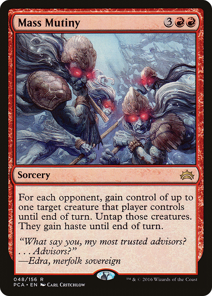Mass Mutiny (PCA-048) [Misc] Planechase Anthology MTG Single Wizards of the Coast