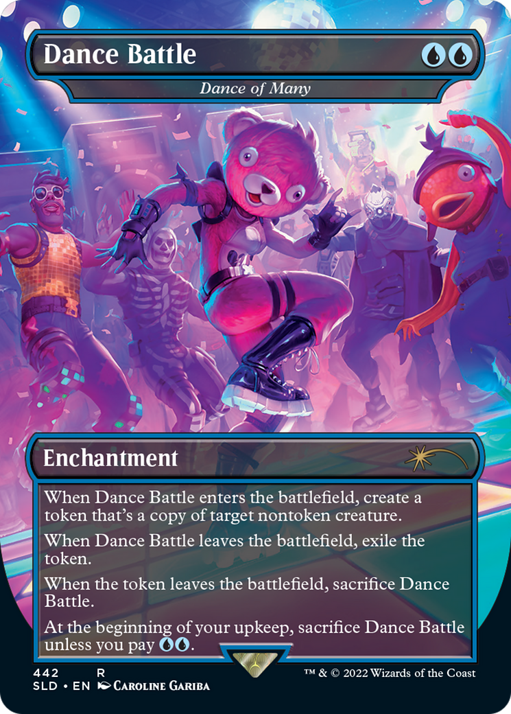 Dance Battle - Dance of Many (SLD-442) [Secret Lair] Drop (Borderless) Foil MTG Single Wizards of the Coast