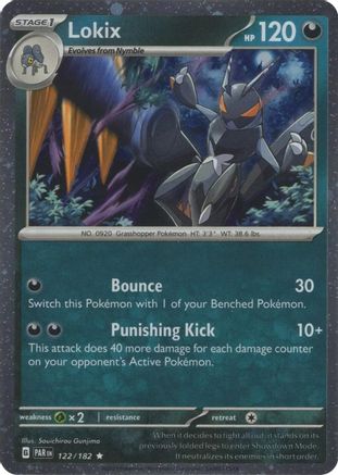 Lokix - 122/182 (Cosmos Holo) Holofoil [Misc: Cards & Products] Pokemon Single Pokémon