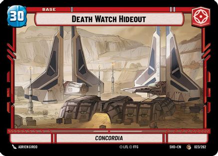 Death Watch Hideout // Experience (023 // T01)[Shadows of the Galaxy] Star Wars: Unlimited Single Disney