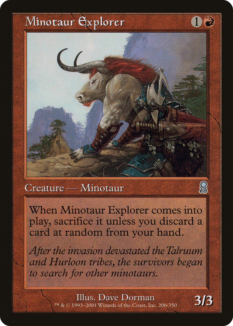 Minotaur Explorer (ODY-206) [Odyssey] MTG Single Wizards of the Coast