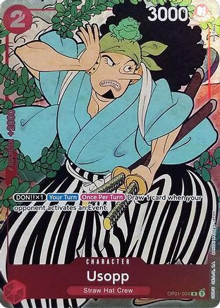 Usopp (English Version 1st Anniversary Set) (OP01-004) [One Piece Promotion Cards] Foil One Piece Single Bandai
