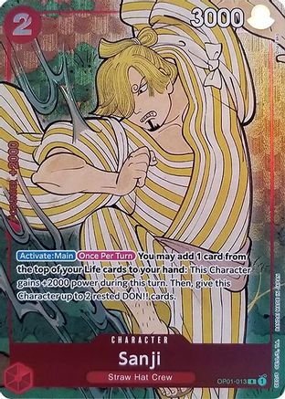 Sanji (English Version 1st Anniversary Set) (OP01-013) [One Piece Promotion Cards] Foil One Piece Single Bandai
