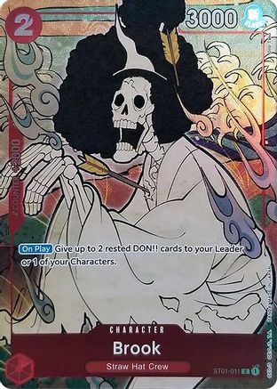 Brook (English Version 1st Anniversary Set) (ST01-011) [One Piece Promotion Cards] Foil One Piece Single Bandai