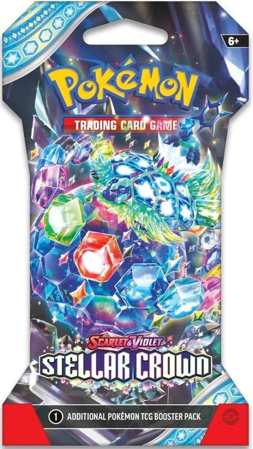 Pokémon Scarlet & Violet: Stellar Crown - Sleeved Booster Pack Pokemon Sealed Pokémon   