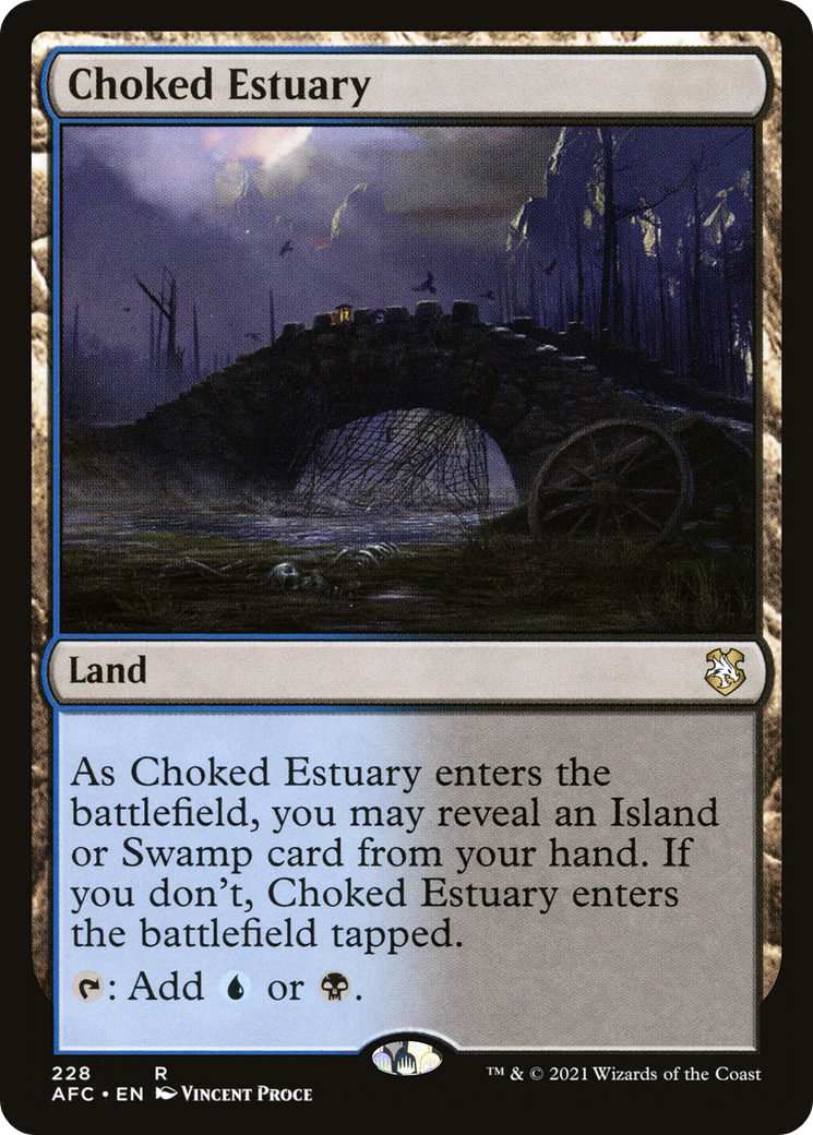 Choked Estuary (AFC-228) [Forgotten Realms Commander] MTG Single Wizards of the Coast