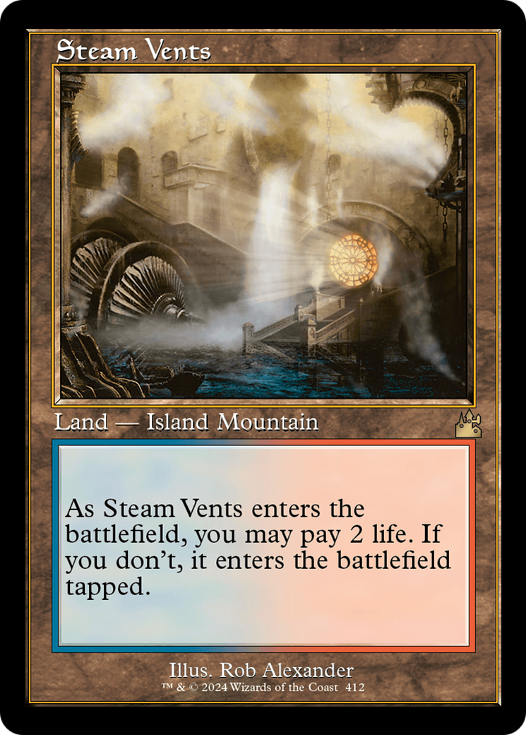 Steam Vents (RVR-412) [Ravnica Remastered] MTG Single Wizards of the Coast