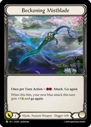 Beckoning Mistblade [LGS293] (Promo)  Cold Foil Flesh And Blood Single Flesh And Blood   