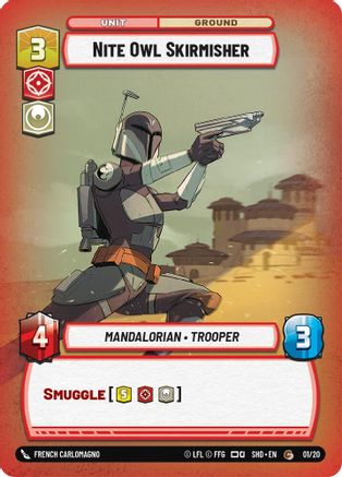 Nite Owl Skirmisher (01/20) [Shadows of the Galaxy Weekly Play Promos] Star Wars: Unlimited Single Disney