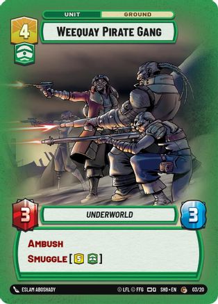 Weequay Pirate Gang (03/20) [Shadows of the Galaxy Weekly Play Promos] Star Wars: Unlimited Single Disney
