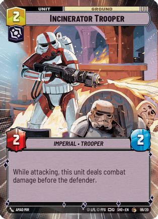 Incinerator Trooper (Hyperspace) (06/20) [Shadows of the Galaxy Weekly Play Promos] Star Wars: Unlimited Single Disney