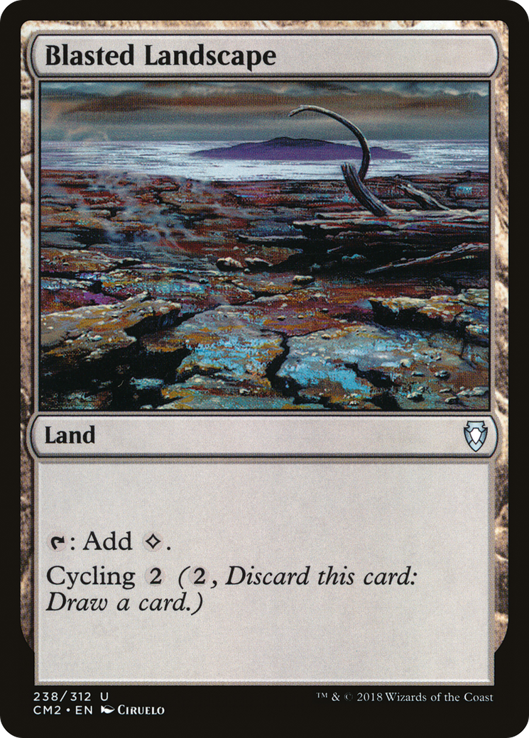 Blasted Landscape (CM2-238) [Commander Anthology Volume II] MTG Single Wizards of the Coast