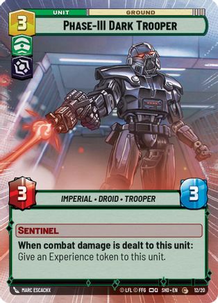 Phase-III Dark Trooper (Hyperspace) (12/20) [Shadows of the Galaxy Weekly Play Promos] Star Wars: Unlimited Single Disney